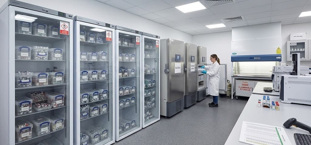 Celsius Peptides temperature-monitored storage facility